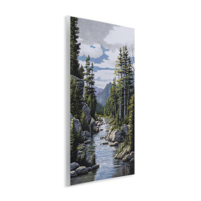 Plaque murale Alone In The Stream, design par Bill Saunders