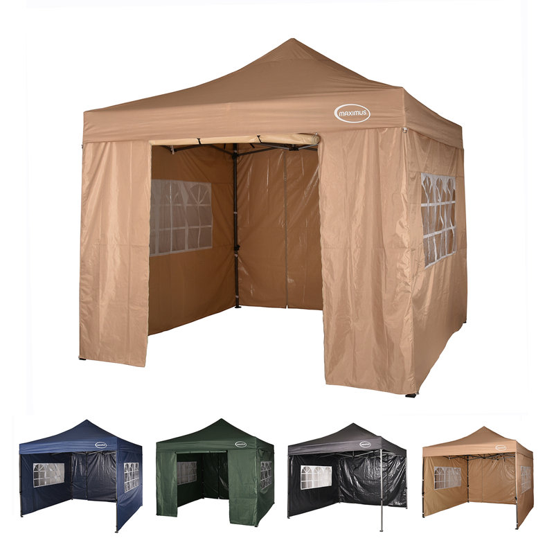 Lawrence 3m x 3m Metal Pop-Up Gazebo, Black