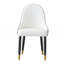 Chaises en similicuir avec pieds et dossier en métal, ensemble de 2-2131040085