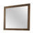 Onyx Walnut 48 In. W X 43 In. H Rustic Rectangle Framed Mirror