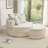 Oversized Round Accent Barrel Chair with 5 Pillows-1356259605