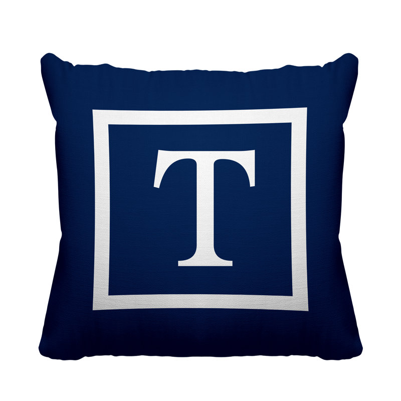 Coussin Colter, L 15 po x H 15 po, 19 po x l 19 po, Bleu marine