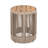 Outdoor Rope Chaise Lounge Set With Teak Look Wood, Adjustable Backrest, And Beige Cushions For Patio And Poolside Relaxation-1497833810-1497833809