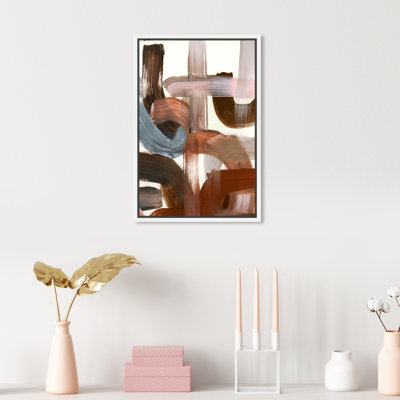 «Abstract Thick Velvet - Floater Frame», impression sur toile