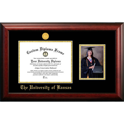 University of Kansas Embossed Diploma Picture Frame