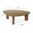 Lowman Walnut And Glass Triangular Coffee Table
