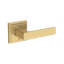Sharpe Full Dummy Lever with Stepped Square Rose in Unlacquered Brass-967505618