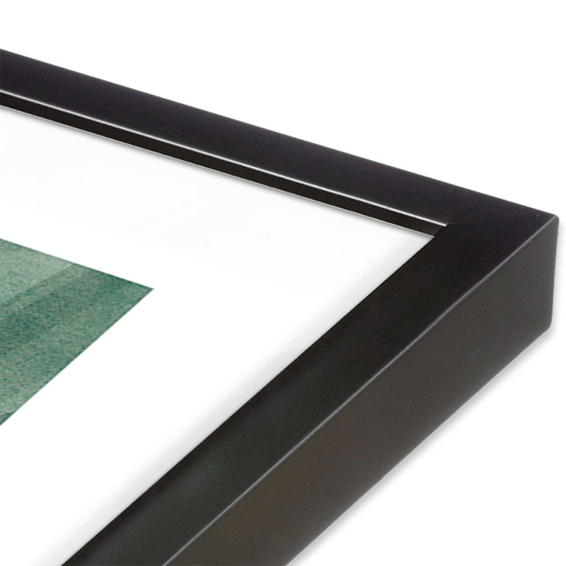 Impression de charme rustique 12 "x 12", H 13,75 po x l 13,75 po, Cadre simple en zinc patiné, bois massif