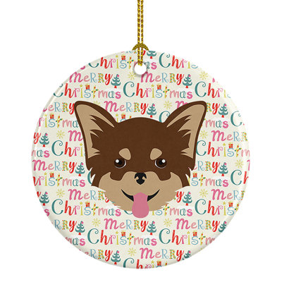 Ornement suspendu Chihuahua Merry Christmas