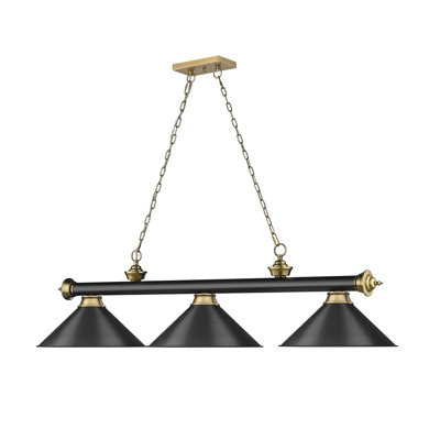 Luminaire suspendu linéaire 3 lumières Annaleisa