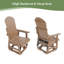 Siège de patio ergonomique pivotant Adirondack-2015232151