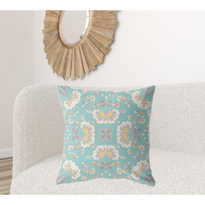 Coussin décoratif 26 po x 26 po Broadcloth Floral
