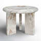 Bryce Nesting Coffee Table- Small-Creamy Taupe Marble Solid