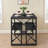 Aithan 3-Piece 55 Inch Black Dining Table Set with Benches, Rustic Kitchen Table Set for Small Spaces, Modern Farmhouse Dining Set with Bench for Kitchen & Dining Room-1957284056-1960973246