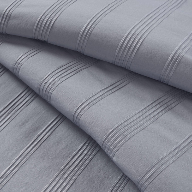 Ensemble d'édredon 7 pièces, Édredon double et 6 pièces supplémentaires, Gris