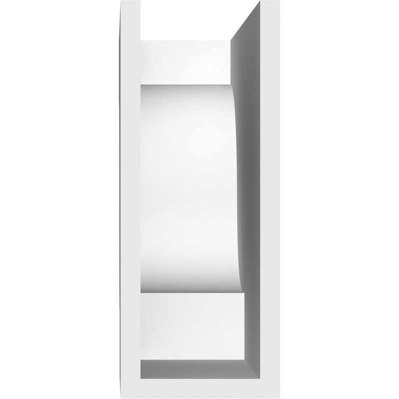 4"W x 10"H x 16"L Standard Newport Architectural Grade PVC Rafter Tail, 10"H x 4"W x 16"D