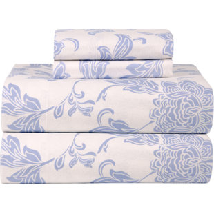 Flannel Floral Sheet Set