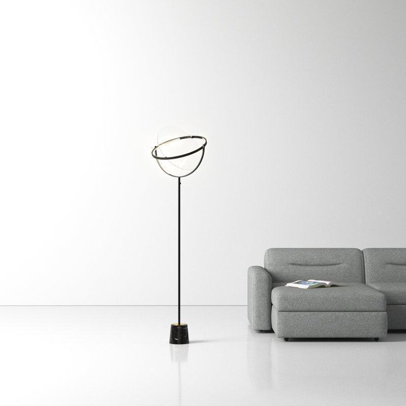 Rudy 77.5'' Black LED Novelty Floor Lamp