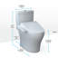 Aquia® Dual-Flush Elongated Bidet Toilet with Tornado Flush (Seat Included)
