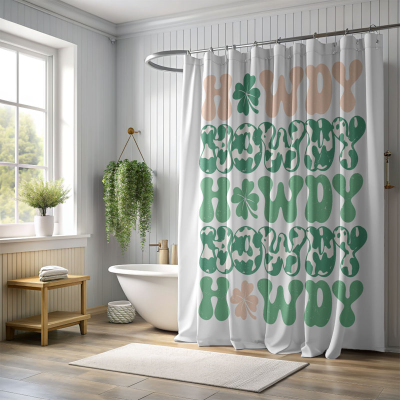 Maltine Shower Curtain, 74"H x 71"W