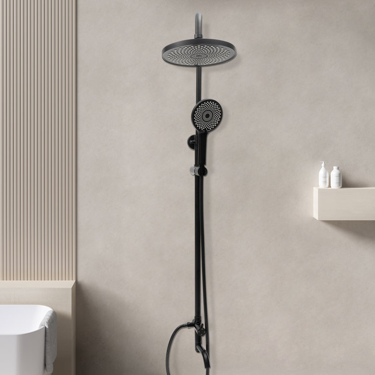 Système de douche complet avec valve brute