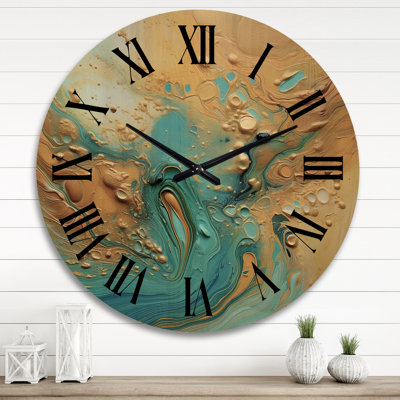 Horloge murale en bois massif Surber