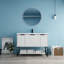 Meuble-lavabo sur pied simple 47,2 po avec plateau en résine-583388063-583388062