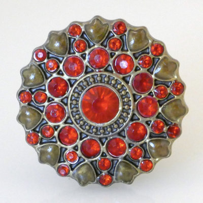Paquet de boutons ronds de 1,5 po de diamètre cloisonné peint à la main