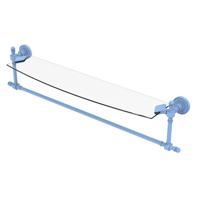 Tablette flottante rétro avec porte-serviettes