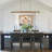 Modern Dimmable LED Linear Kitchen Island Pendant