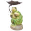 Couple de grenouilles sous un parapluie