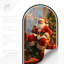Décalcomanie de Noël, père Noël autocollant non-mural-104650840