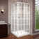 French Corner 36" W x 36" D x 74.75" H Framed Square Shower Kit