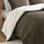Édredon très grand en chenille tricoté brun gaufré - 100%, 2 taies décoratives assorties, lavable à la machine, couleur intérieure, dossier douillet-130164538