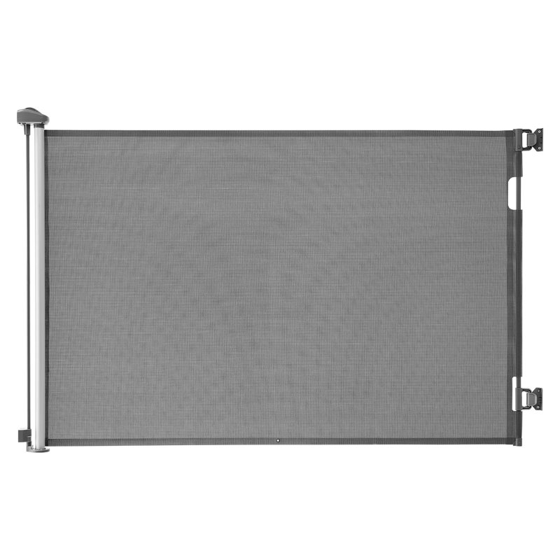 Barrière pour chien rétractable, Gris, H 41,1 po x l 61 po x P 2,4 po