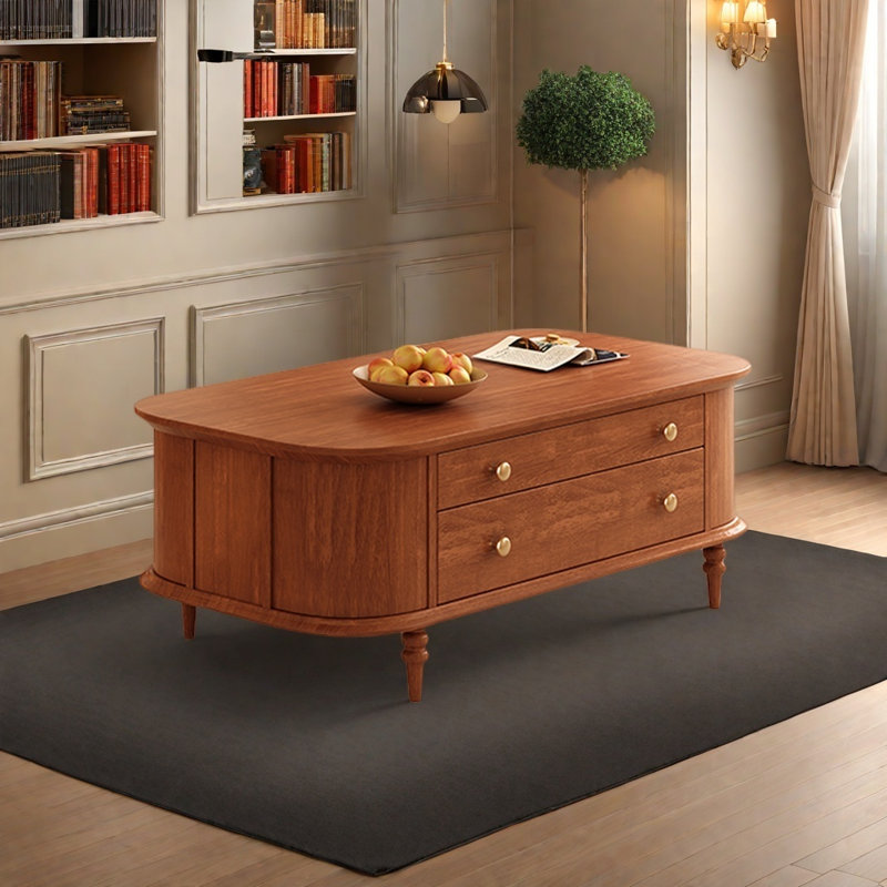 American Minimalist Style Coffee Table, Light Brown