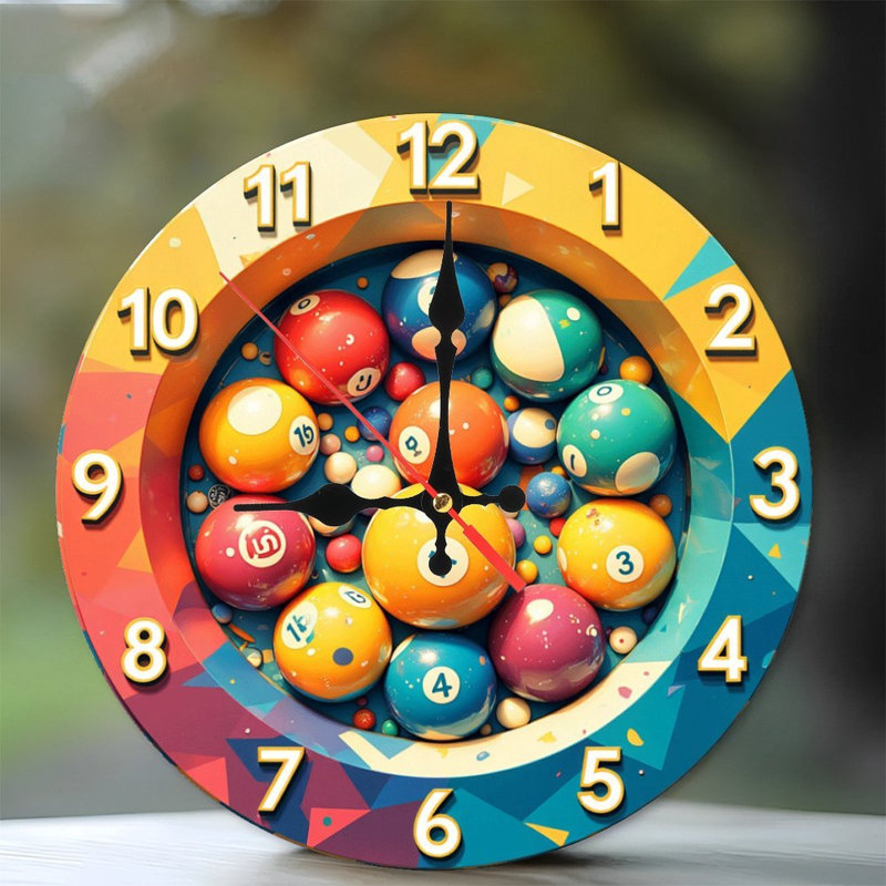 Jeu de boules de billard colorées pour des activités amusantes
