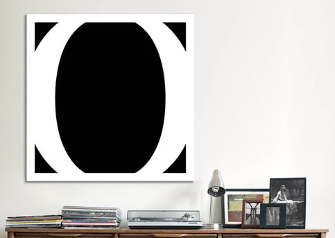 Art textuel sur toile, H 12 po x l 12 po x P 1,5 po, o