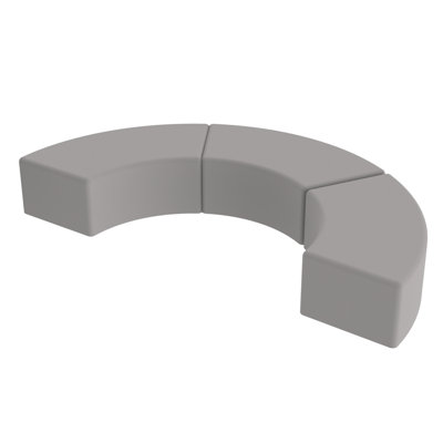 Pro Series Upholstered S Curve Ottoman, 3-Pack