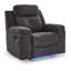 Fauteuil inclinable manuel avec éclairage DEL Beso Zero, gris anthracite