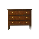 Commode en bois massif à 3 tiroirs l 44 po