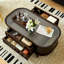 Table basse ovale de rangement American-style