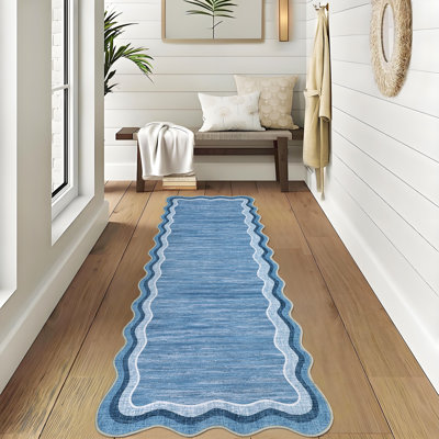 Tapis lavable à la machine avec bordure en caoutchouc pour le salon Tapis de salle à manger moderne antidérapant