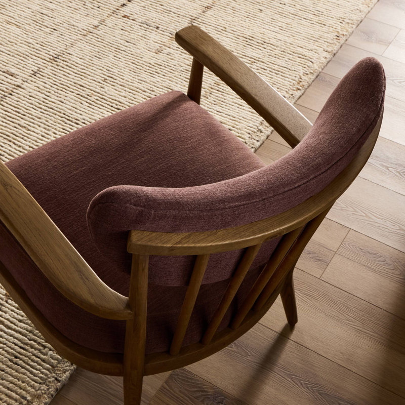 Marisol Chair-Desert Shearling, Laughlin Plum