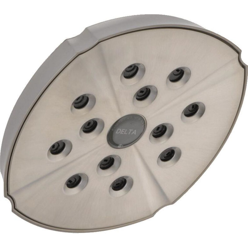 Universal Showering Components Full Low Flow Shower Head with H2Okinetic Technology, Aged Pewter