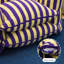 Chaises d'appoint simples en sherpa à rayures-134058261-134058263