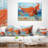 Wind Blows All - Abstract Printed Throw Pillow