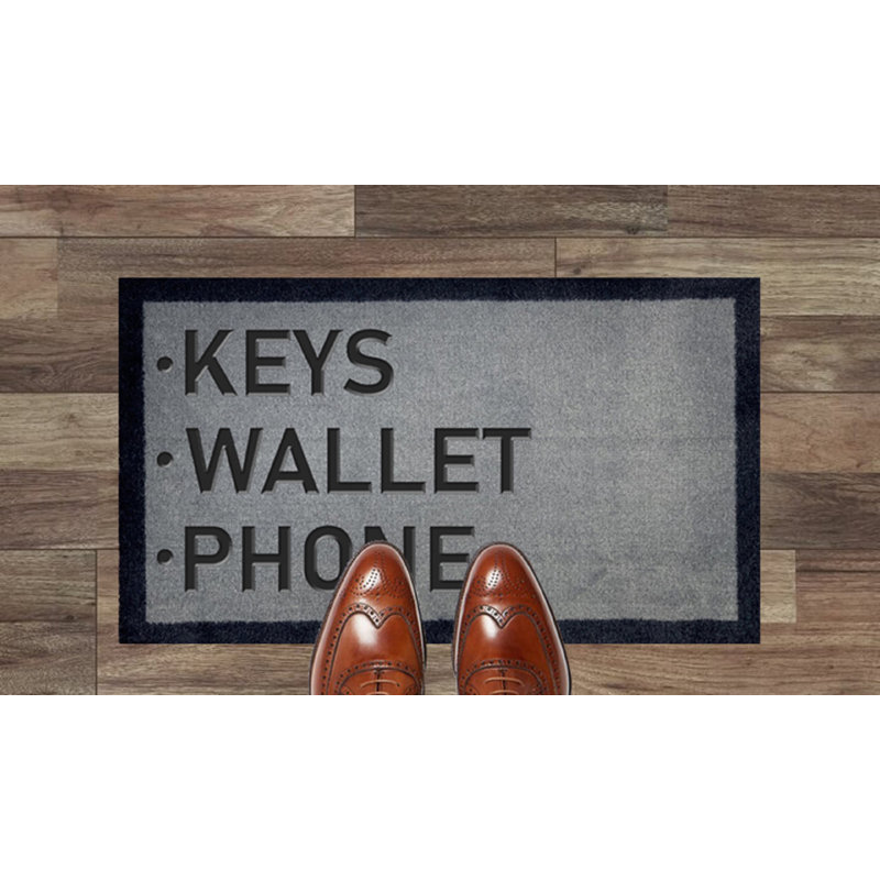 Simoneaux Non-Slip No Pattern Doormat