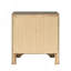 Table de chevet 3 tiroirs grise