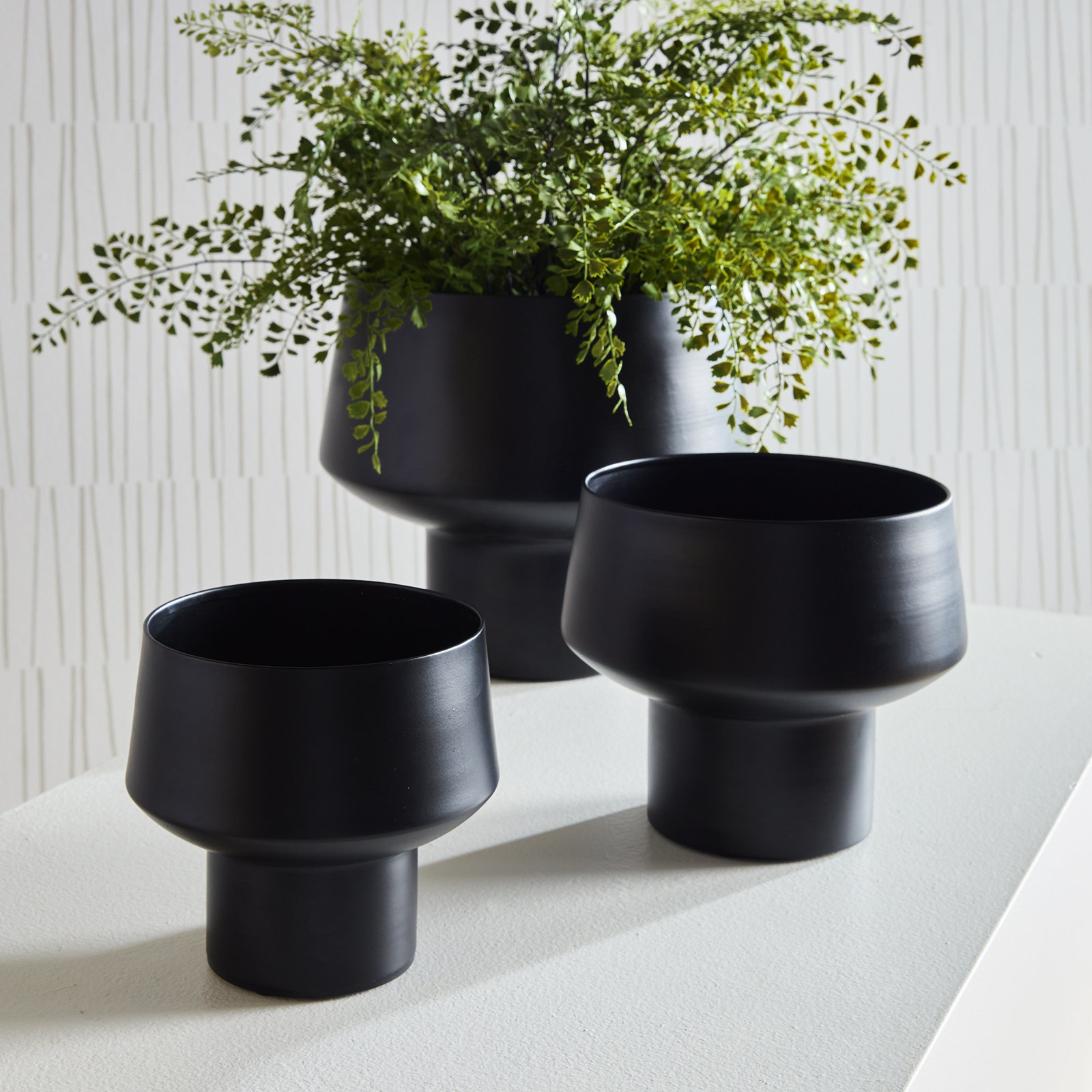 Acquah Metal Cachepot - Set of 3